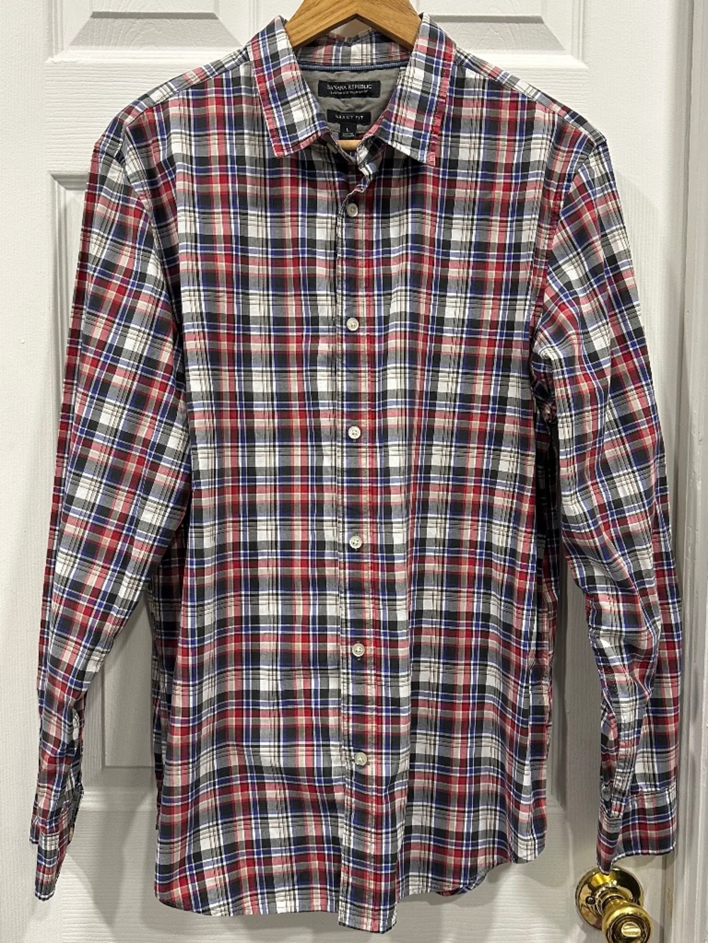 NWOT Banana Republic Grant Fit Custom 078 Wash Shirt Size Large